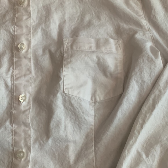 Lee Uniforms button up, long sleeve white shirt.  Size L. Chest approx 18 inches - Picture 3 of 7